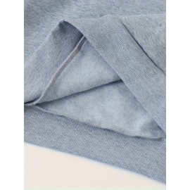 Women'S Plus Size Cat Drawing Print Hoodie, Casual Drawstring Hooded Long Sleeve Kangaroo Pocket Sweatshirt, Women'S Plus Size Clothing