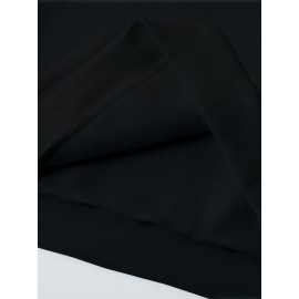 Women'S Plus Size Cat Drawing Print Hoodie, Casual Drawstring Hooded Long Sleeve Kangaroo Pocket Sweatshirt, Women'S Plus Size Clothing