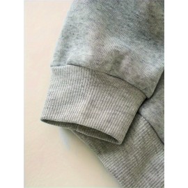 Women's Plus Size Soft Casual Hooded Sweatshirt with Artistic Back Print - Black & White & Bird Design, Kangaroo Pocket, Relaxed Fit, Machine Washable, All-Season Comfort, Ladies Sweatshirts, Decorative Text Design