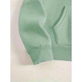 Women's Plus Size Soft Casual Hooded Sweatshirt with Artistic Back Print - Black & White & Bird Design, Kangaroo Pocket, Relaxed Fit, Machine Washable, All-Season Comfort, Ladies Sweatshirts, Decorative Text Design