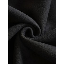 Plus Size, Women's Oversized Christmas Gingerbread Cookie Print Hooded Sweatshirt - Soft Long Sleeve Pullover with Pocket, Merry Christmas Lettering & Plaid Snowflake Design, Cozy Casual Holiday Sweater for Casual Attire (Machine Washable)