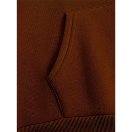 [Plus Size Angel Wings Hoodie] Soft & Comfortable Plus Size Angel Wings Print Hoodie | Long Sleeve Pullover with Pockets, Casual Style for Women, All Season Wear