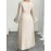 Plus Size, Women's Elegant Pencil Dress with Full A-Line Silhouette - Floor-Length Formal Evening gown, Beige// - Zipper Back Closure, Plus Size Available - Wedding, Party, Prom Dress - Hand Washable Luxury Evening Gown, Formal Dress for Women, Dresses for Women Elegant Classy Formal, Plus Size Formal Dresses Elegant Plus Size, Plus Size Dresses for Women Wedding Guest, Wedding Dresses for Women Plus Size, Highquality Fabric, Premium Stitching, Bridal Guest