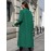 [Elegant Trench Coat] Vibrant Green Women's Elegant Casual Long Trench Coat | Machine Washable Lightweight Spring/Fall Outerwear with Classic Collar & Regular Fit, Autumn Fashion, Durable Fabric, Smooth Texture